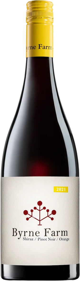 Byrne Farm Shiraz Pinot Noir 2022 bottle — Orange